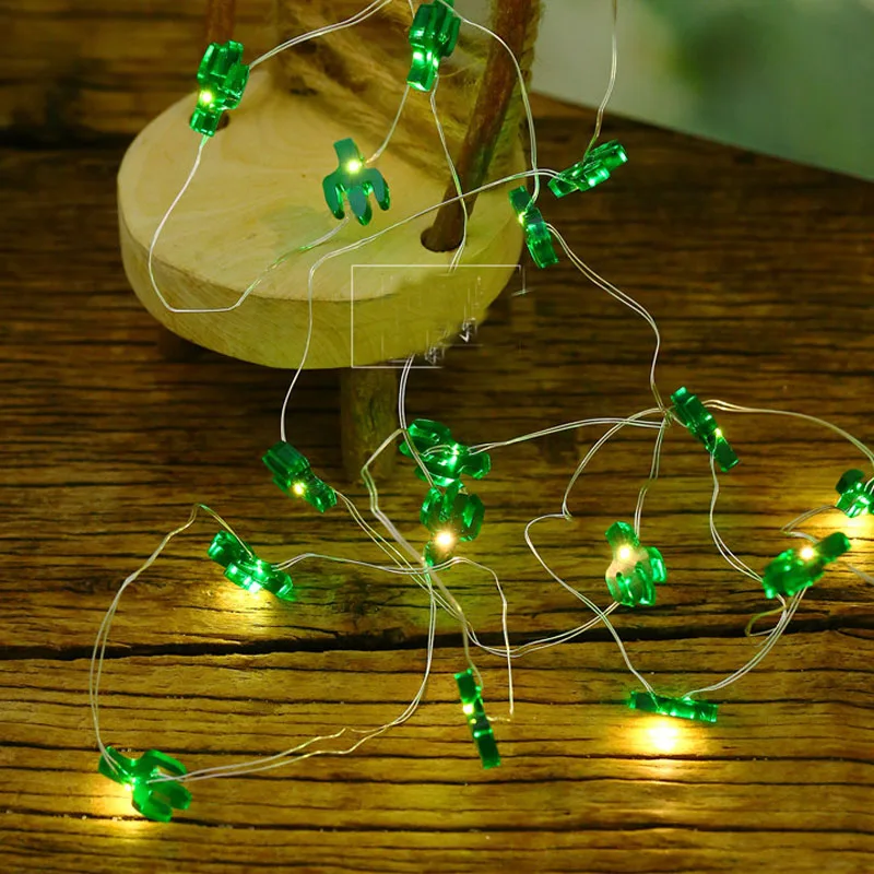 cactus green cooper string light fair garland DIY Home decoration string lamp (1)