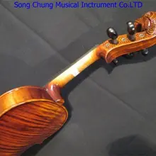 Strad стиль песня брена маэстро резьба прокрутки 5 струны для скрипки 4/4#8110