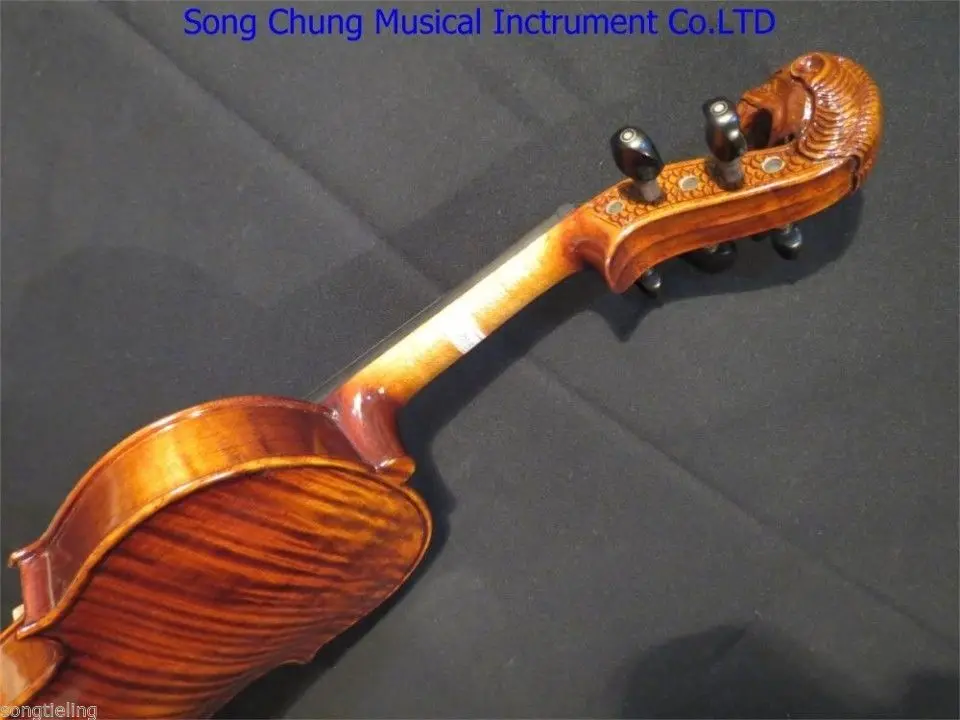 

Strad style SONG Brand Maestro carving scroll 5 strings violin 4/4 #8110