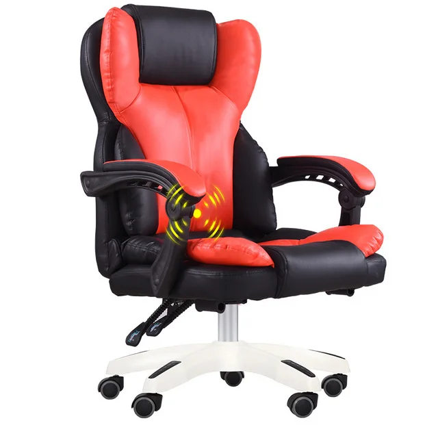 YUEWO высокое качество офисное кресло для босса эргономичное компьютерное игровое кресло интернет сиденье для кафе домашнее кресло - Цвет: Red no footrest