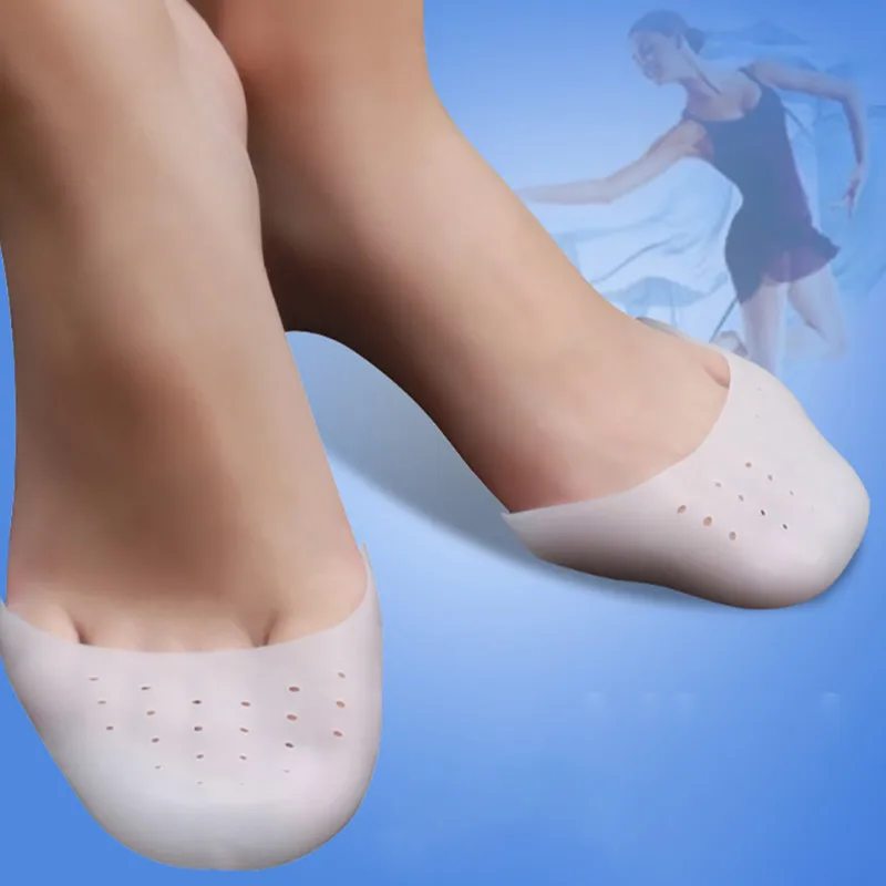 Protector de dedo Gel de silicona puntera cubierta para tacones altos dedos almohadillas suaves protectores para zapatos de Ballet cuidado de los pies herramientas