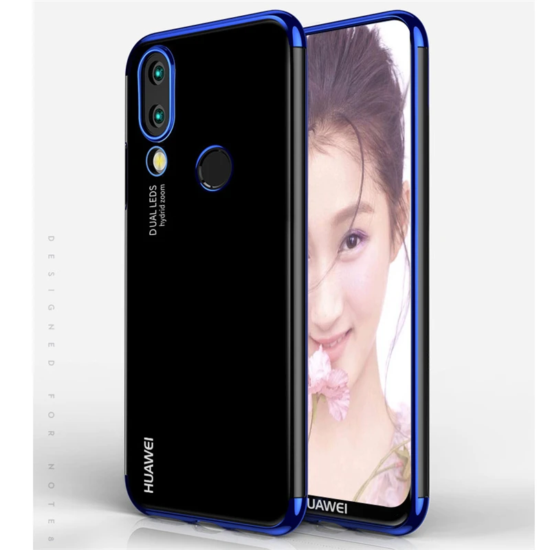 Прозрачный тонкий мягкий ТПУ чехол для телефона Huawei Nova 3i 3e P20 Lite Pro Роскошный