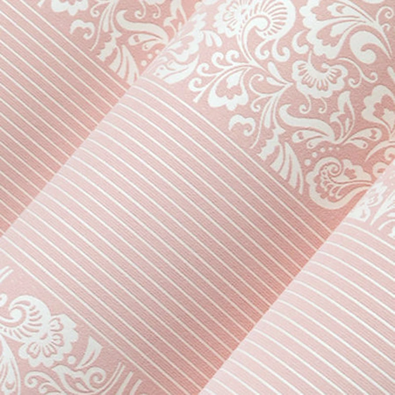 3D Нетканая настенная бумага для домашнего декора, полосатая Современная Настенная бумага в рулоне для гостиной, ТВ, фоновая настенная бумага, декоративная настенная бумага - Цвет: Style 5-Pink