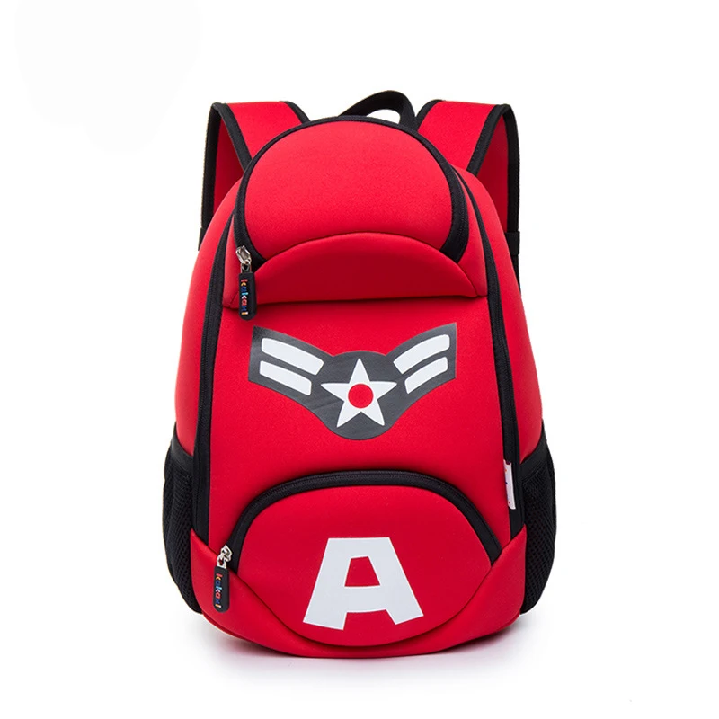 Cool Kids School Backpack Printing Captain America Backpack for