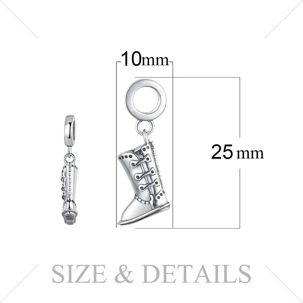 JewelryPalace 925 пробы серебряный шарм зима любовь снегоступы бусины Новинка 2018 года