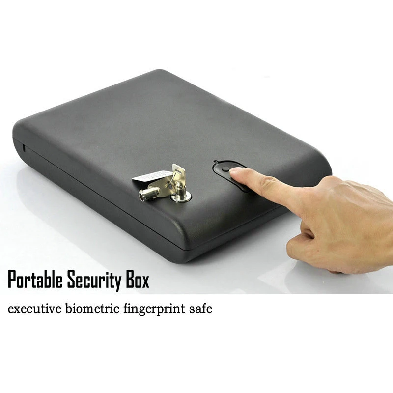 Portable Security Box Executive Biometric Fingerprint Safe Gun Safes
