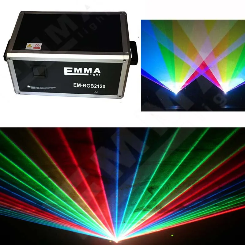 12000mw RGB 12 Watt Full Colour RGB ILDA SD programmable Laser Light