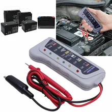 Di alta Qualità 12 V Digitale Batteria Alternatore Tester 6 Display A LED Indicatore per Riparazione Auto Moto Riparazione di Strumenti di Diagnostica