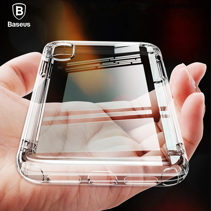 

Baseus Mobile Phone Case For iPhone Xs Max 6.5 Anti-Knock Soft TPU Silicone Protective Back Cover For iPhone XS XR 6.1 Fundas