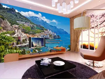 

3d wallpaper custom mural non-woven 3d room wallpaper beautiful seaside towns landscape mural photo 3d wall mural wallpaper