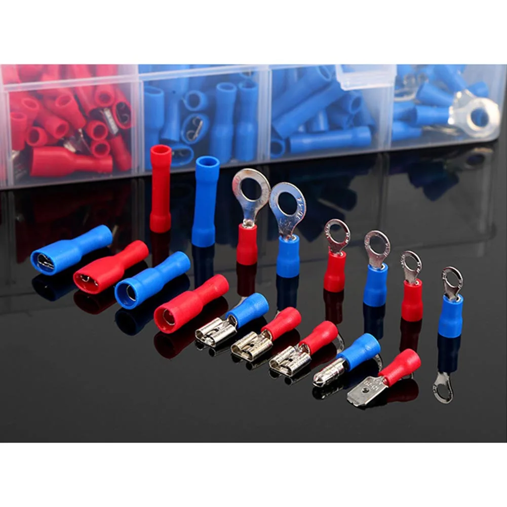 

Newest 400pcs Crimp Connectors Electrical Crimp Terminals with Different Sizes Insulated Terminal Set