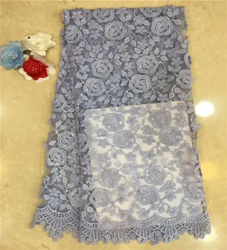 

sequins african lace fabric 2019 high quality lace french mesh fabric Water soluble nigerian swiss lace fabrics for dress green
