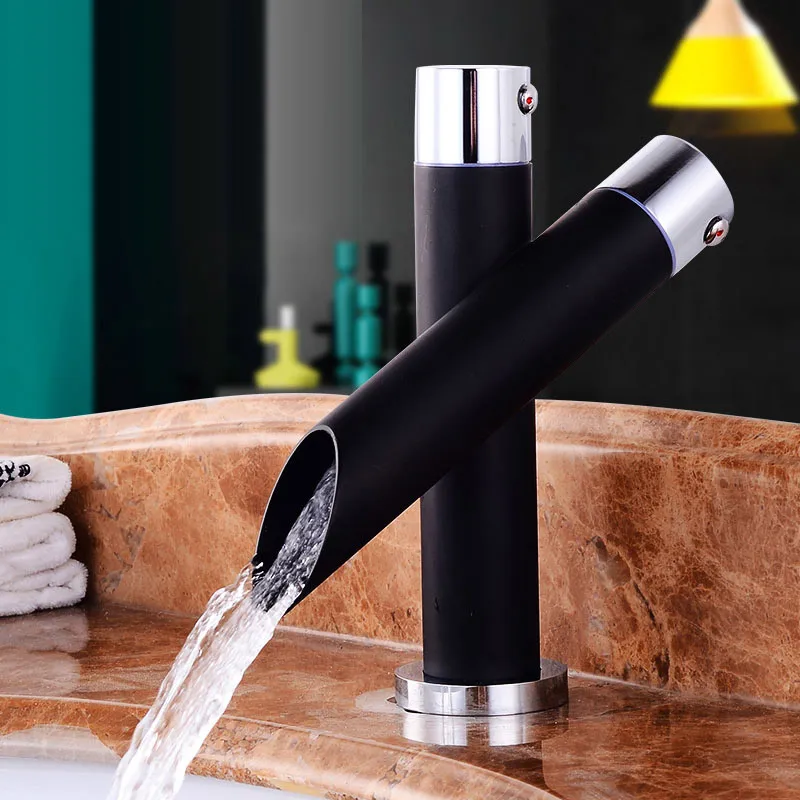 

black all copper antique hot and cold water faucet personalized basin washbasin faucet bottom basin faucet mixer tap