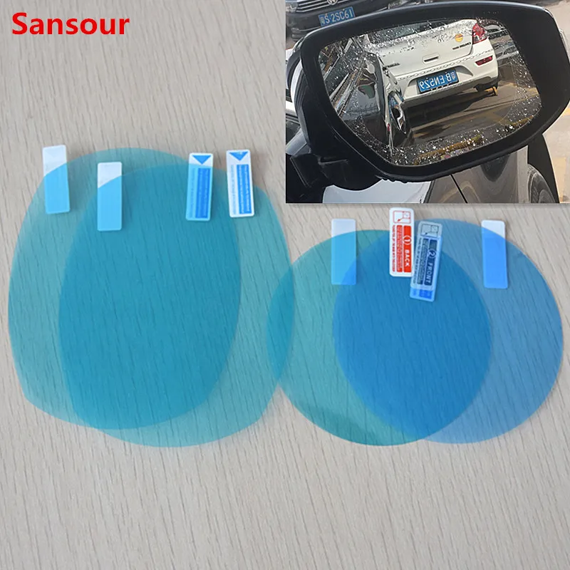 

Car Rearview Mirror Protective Film Anti Fog Membrane Anti-glare Waterproof Rainproof Car Mirror Window Clear Film Sansour