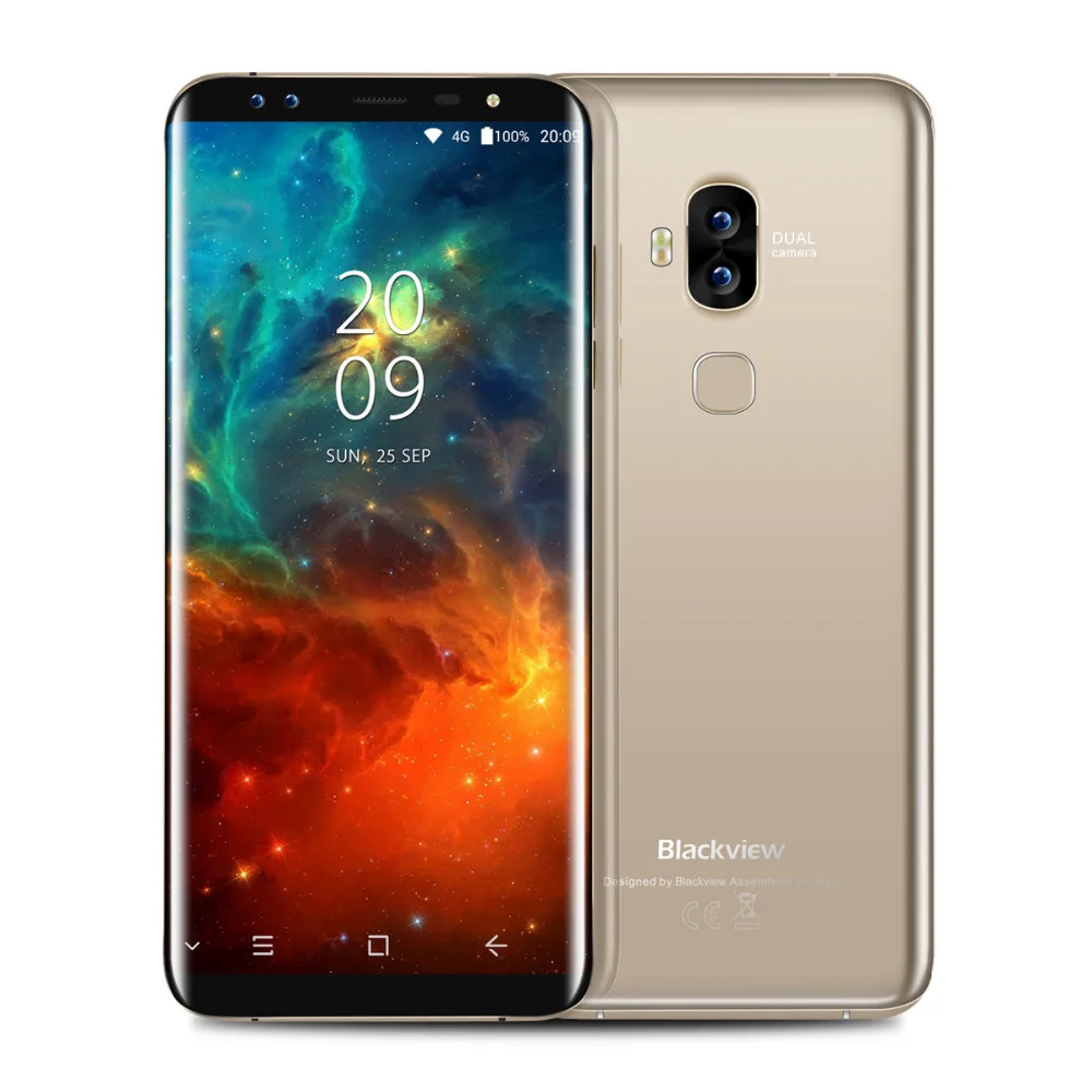 Смартфон Blackview S8 4G LTE 5,7 ''18:9, полноэкранный Восьмиядерный процессор 1,5 ГГц, 4 Гб ОЗУ, 64 Гб ПЗУ, 4 камеры, мобильный телефон на базе Android 7,0