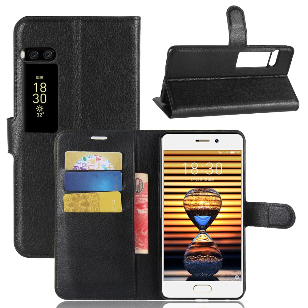

Book Style PU Leather Case Cover for Meizu Pro 7 Flip Wallet Phone Bags Cases with Stand for Meizu Pro 7