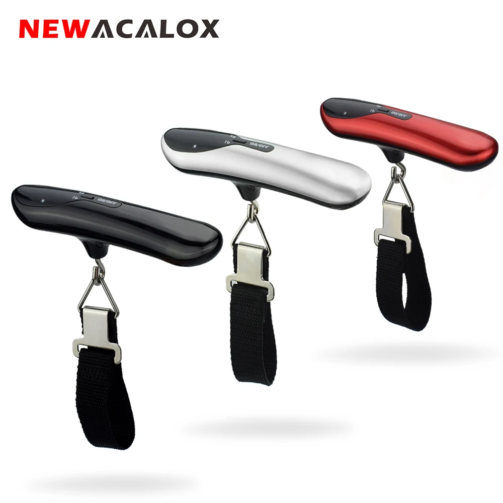 Goede NEWACALOX 50 kg 110lb Pocket Mini Bagage Weegschaal Hand Held Elektronische LED Display Digitale Reizen Vissen Precisie Weegschaal
