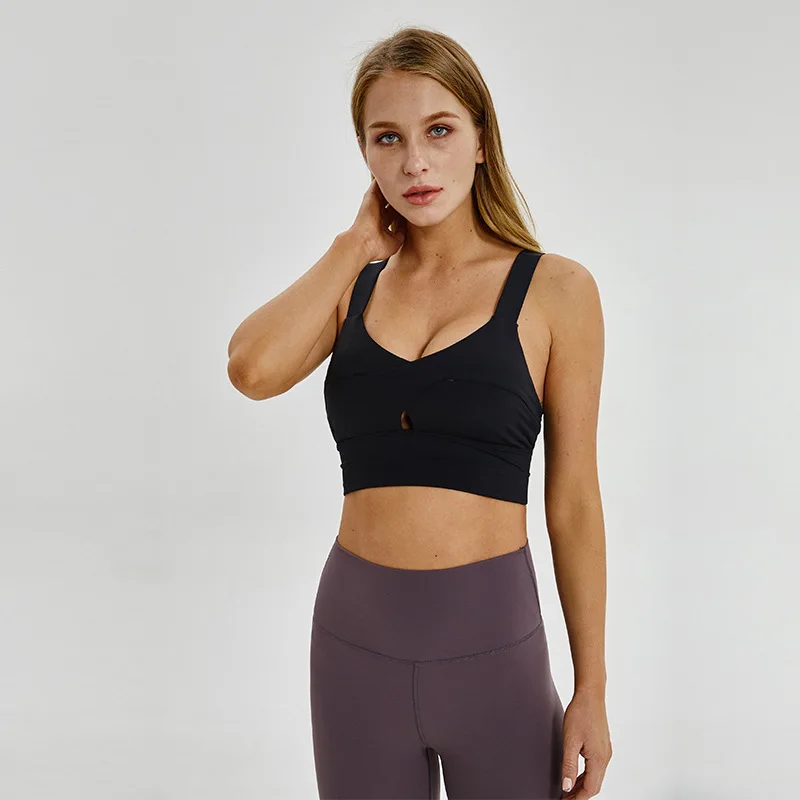 Zhuohe Push Up спортивный топ белый пастель сухая бюстгальтер танк Sujetador Deportivo лифчик без лямок Fitness Bra Women пушап пушап Drop Shipping