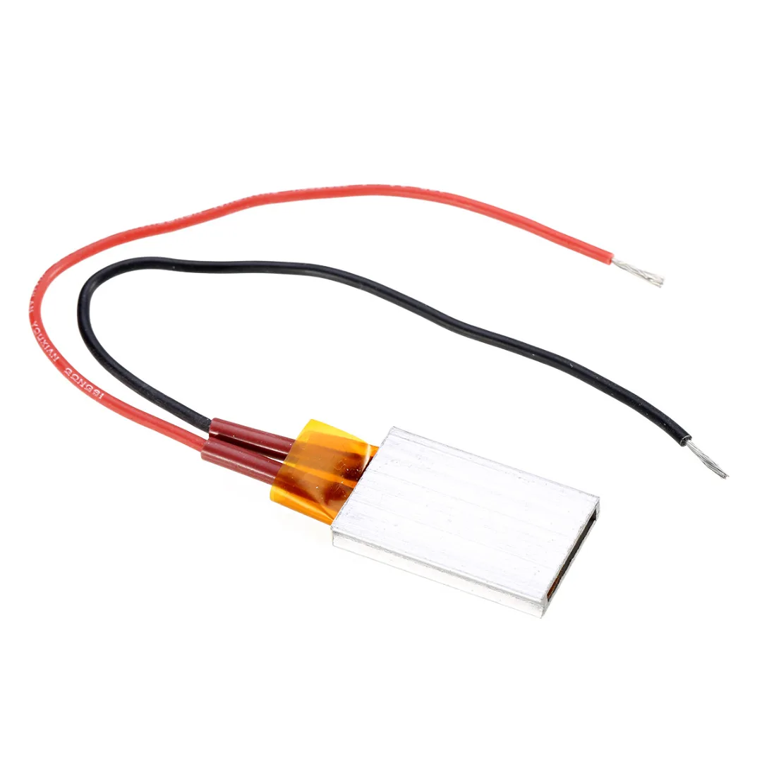 Kopen AC DC 12 v 50 w Thermostaat PTC Aluminium Elektrische Verwarming Plaat Verwarming Plaat Haar Wierookvat Isolatie Home Improvement Tool