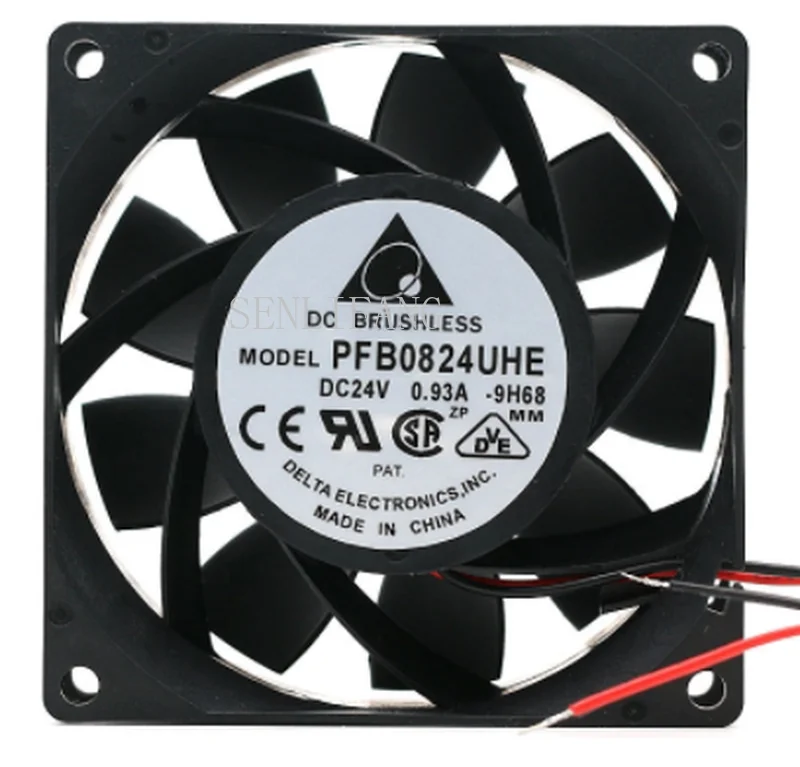 PFB0824UHE 8038 24V 0.93A 4 Трехконтактный выключатель контроль температуры Инвертор Вентилятор охлаждения 107.3CFM 7500 об/мин