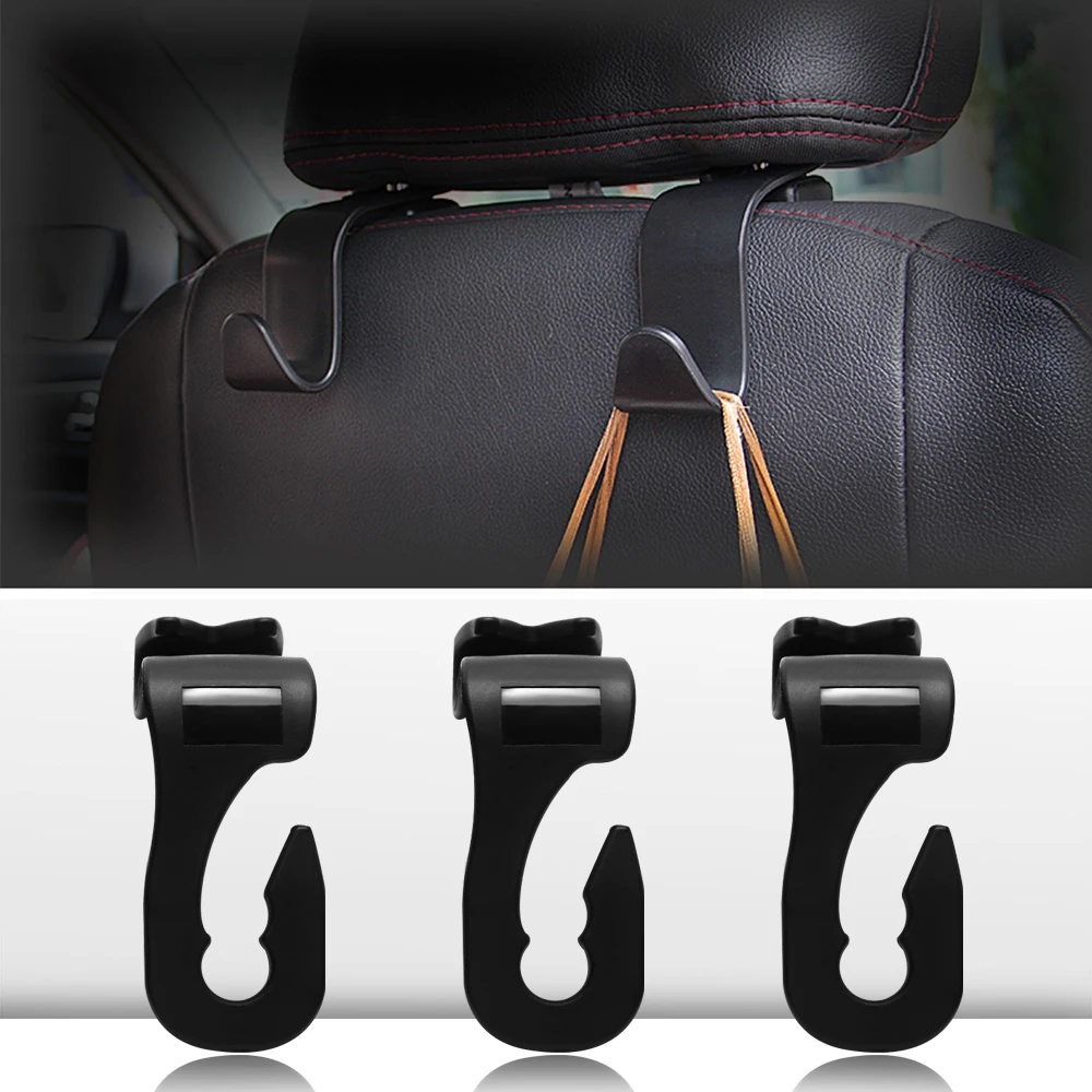 

Universal Car Back Seat Headrest Hanger Storage Hooks For Groceries Bag Handbag Mini hook Purse holder Clothes hanger