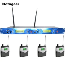 Betagear BT5102 сценические ушные мониторы звуковой монитор USB Двойной передатчик 4 Приемник сценический монитор в ухо IEM цифровая аудиосистема