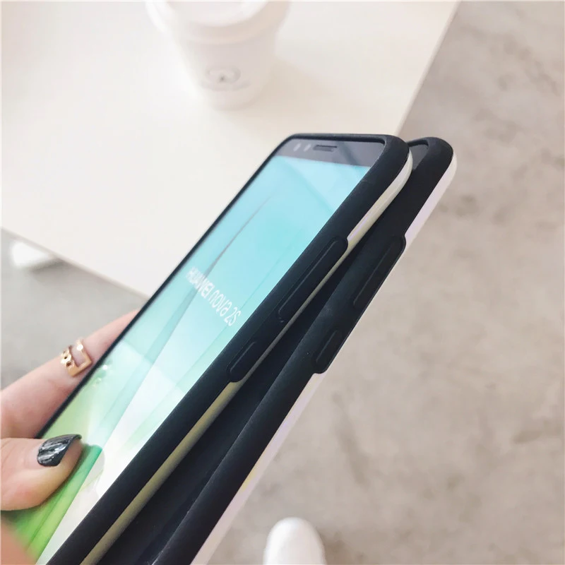 Синий светильник Чехлы для huawei P30 P20 Коврики 10 20 Pro Lite маленького красного цвета с надписью «love мягкий TPU чехол для huawei Honor 9 10 V20 Nova 3 3i 3e 4 чехлы