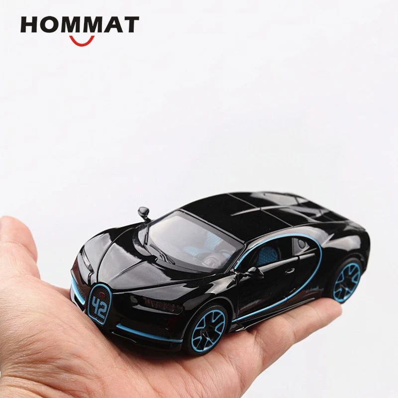 HOMMAT 1/32 Bugatti Chiron супер спортивная модель автомобиля 1:32 литой под давлением игрушечный автомобиль модели подарочные Машинки Игрушки для детей