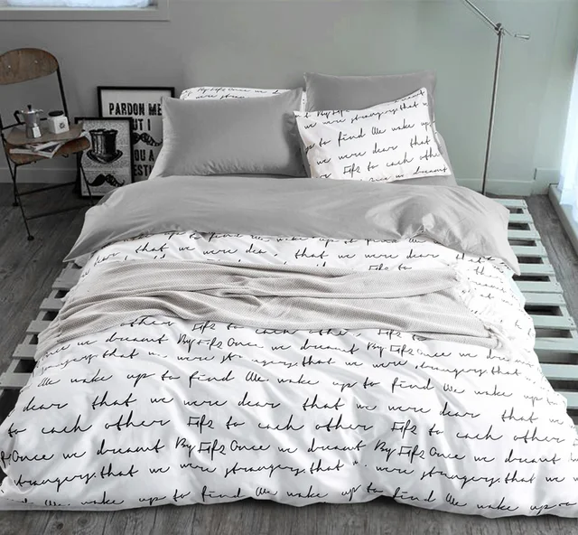 Letter Printing Duvet Cover Sets King Activity Bedding Ru Usa Letter Printing Duvet Cover Sets King Activity Bedding Ru Usa Size Quilt Sheet