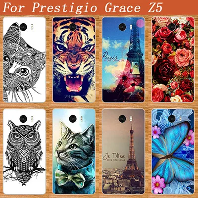 Чехол-накладка для Prestigio Grace Z5, чехол "сделай сам" с цветным тигром, чехол Сова для Prestigio Grace Z5 PSP5530DUO PSP5530 DUO 5,3"