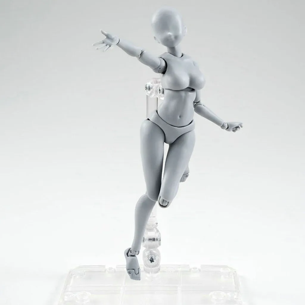Рисунок Фигурки для художников фигурка модель человека манекен человек женский комплект ПВХ серого цвета Коллекционная модель игрушки