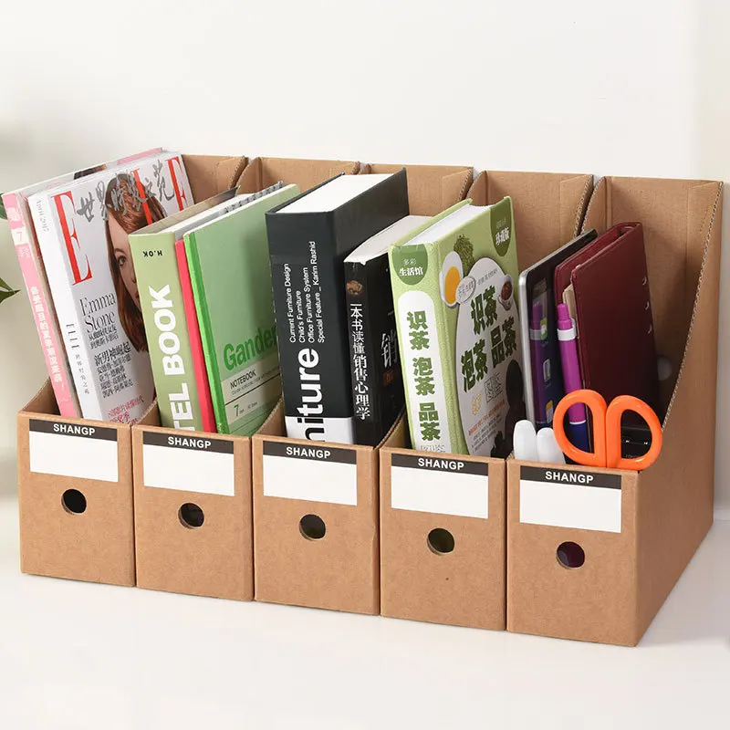 

File Magazine Holder Cardboard Rack Files Folder Files Filling Rack Box Paperwork Organiser Pencil Desktop Stationery Storage
