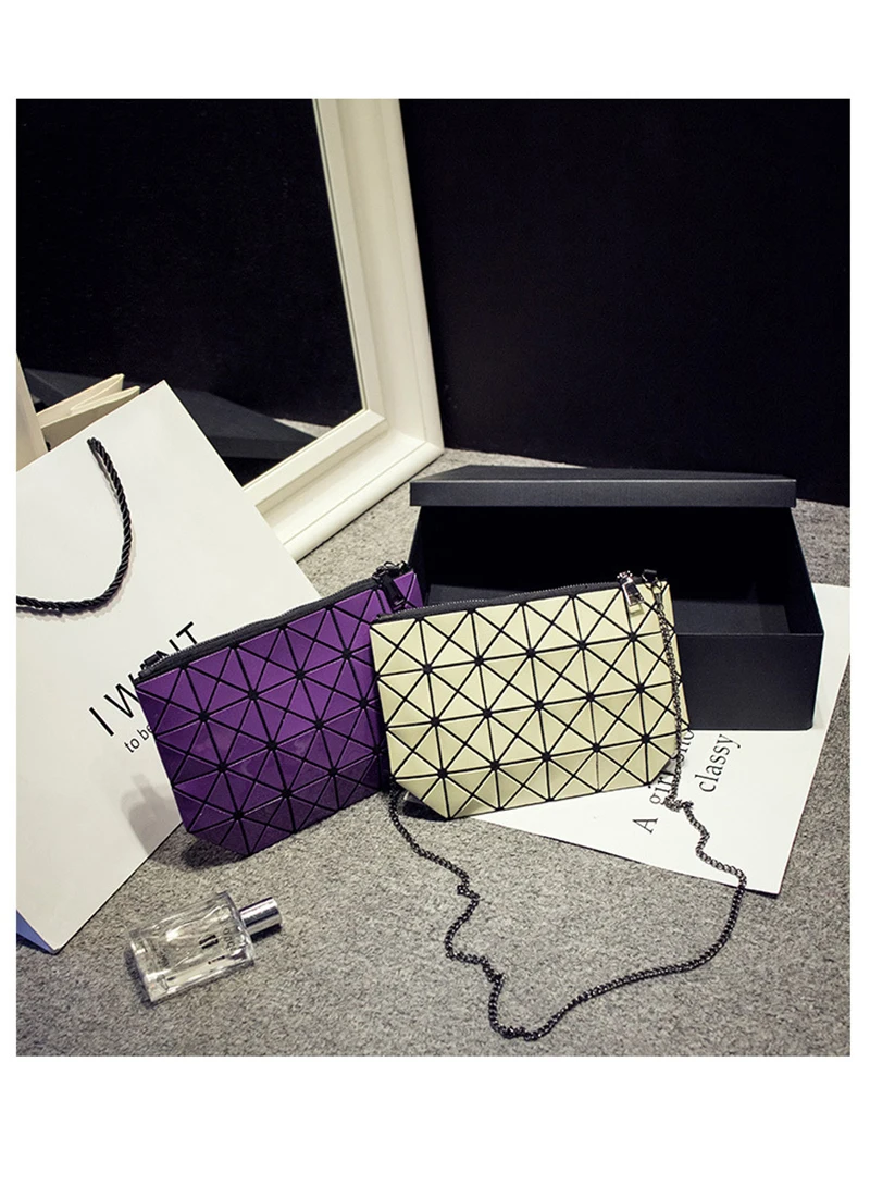 2017 New Women Fashion Fold Over Bags Madam Geometric Goint Plaid Tote Casual Clutch Messenger Bag Shoulder Bags Bolso Bao Bao (20)