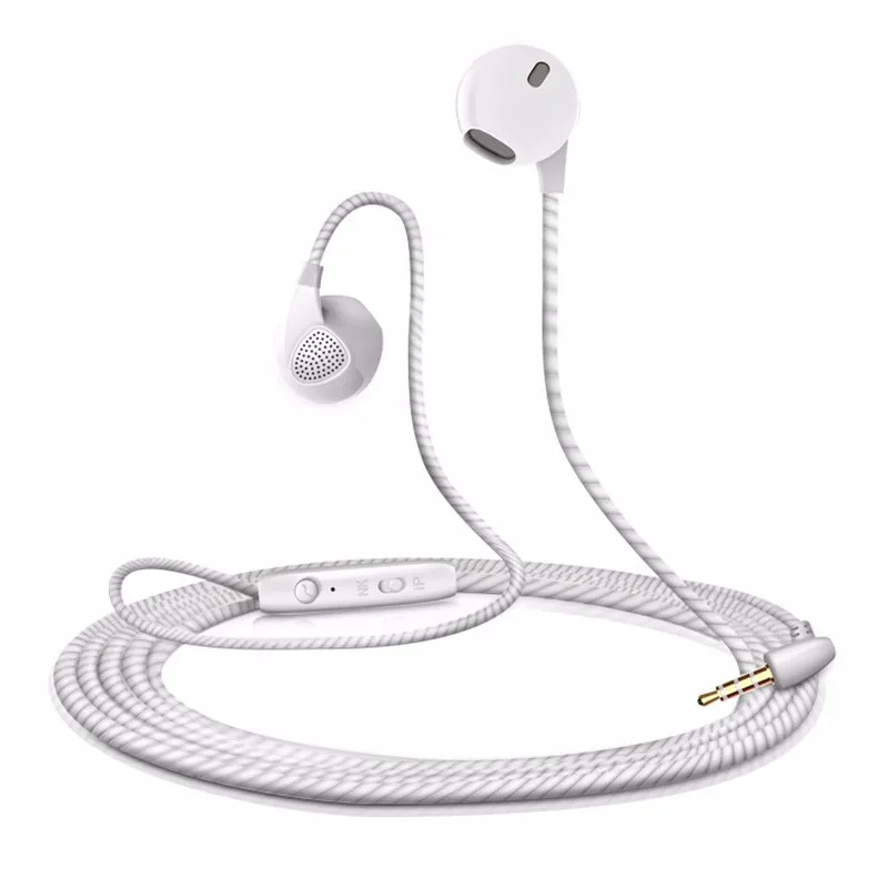 Earphone with Microphone Sports Headset Noise Canceling Stereo Bass for Huawei Y3 Y5 Y6 2017 CRO-L02 L03 L22 L23 CRO-U00 fone de