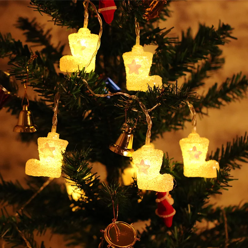 

Chrismtas Snow boots string lights holiday outdoor christmas tree Valentine's Day home garden LED light decoration fairy light