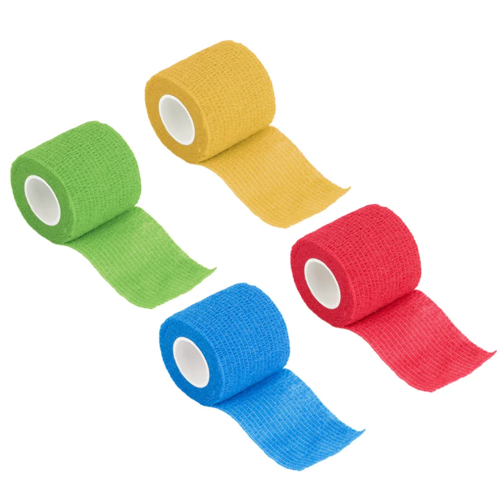 Self Adhering Bandage Wraps Elastic Adhesive First Aid Tape Stretch 5cm Joints Support