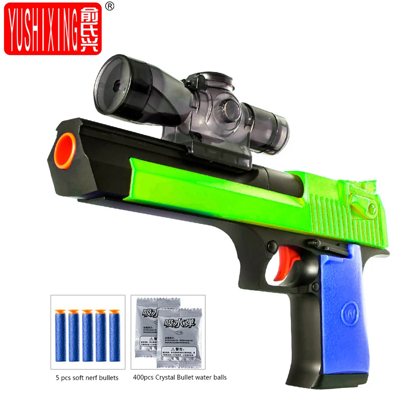 Nerf Pistolet Jouet Avec 5 Pcs Doux Nerf Bullet 400 Pcs