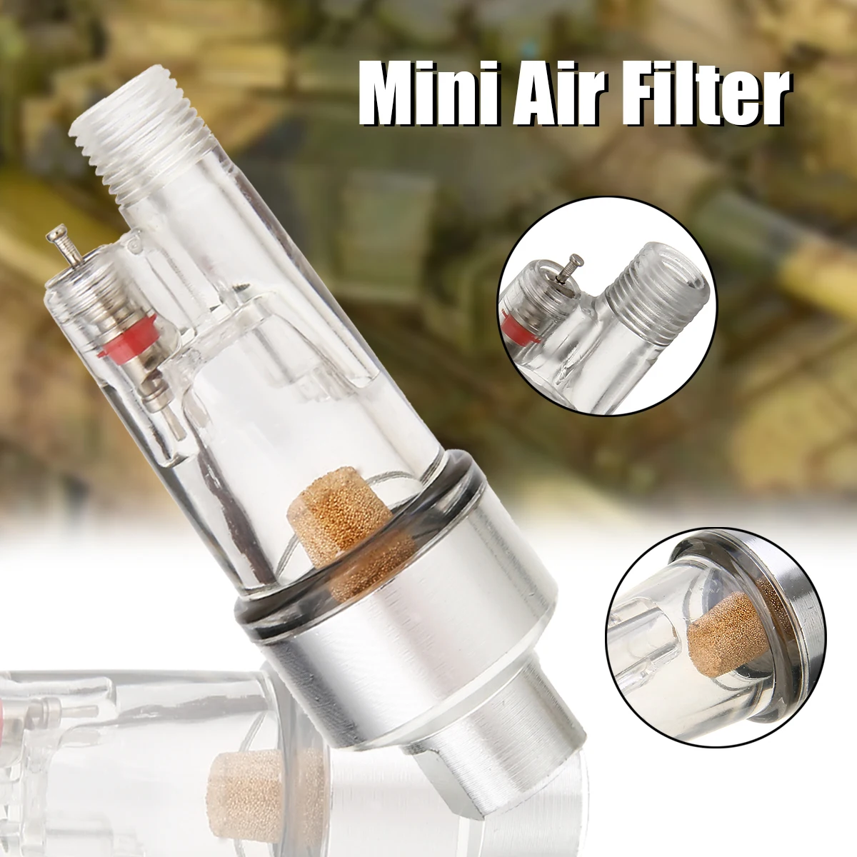 1/8" Hose Mini Air Filter Professional Airbrush Moisture Water Trap Spray Pen Brush Tool For Power Tool