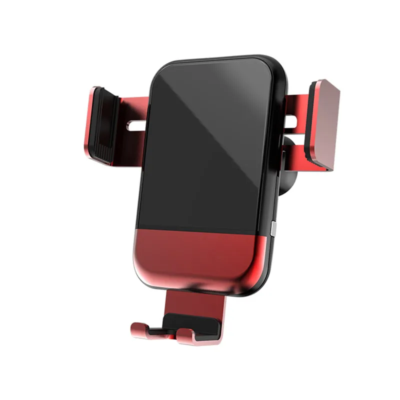 Новое автомобильное беспроводное зарядное устройство для телефона держатель для Xiaomi Mi 9 iPhone X XR XS MAX Быстрое беспроводное зарядное устройство в автомобиле автоматический зажим держатель - Цвет: Red