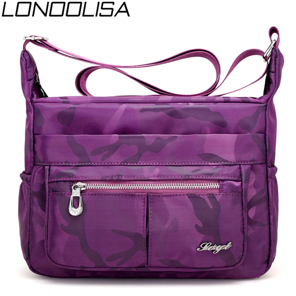 

Fashion Camouflage Crossbody Bags For Women High Quality Waterproof Nylon Shoulder Bags Light Travel Ladies Bag Sac a Main Femme