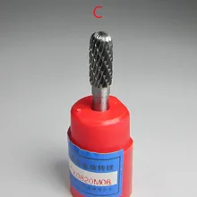 1 шт. хвостовик 6 мм Головка 8 мм двойная резка карбида вольфрама роторные заусенцы напильники ЧПУ Металлообработка полировка электрическая шлифовальная машина отделка