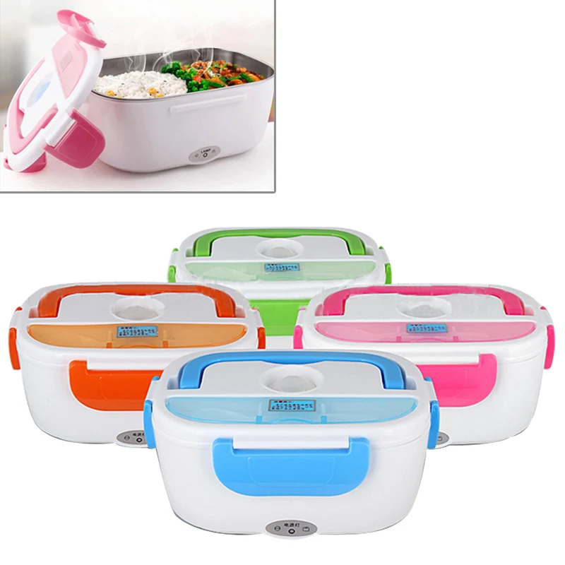 Hoomall 12V Car Portable Electric Heating Lunch Box Food Grade Food Warmer Bento Box For Kids