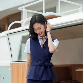 

Ladies Work Wear Waistcoat & Vest for Women Business Work Wear OL Styles 2019 Spring Summer Casual Tops Clothes