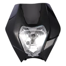 2017 Linterna de La Motocicleta Bici de La Suciedad del Motocrós Supermoto Negro Azul Shell Universal Para KTM SX EXC SMR SXF XCF Faros