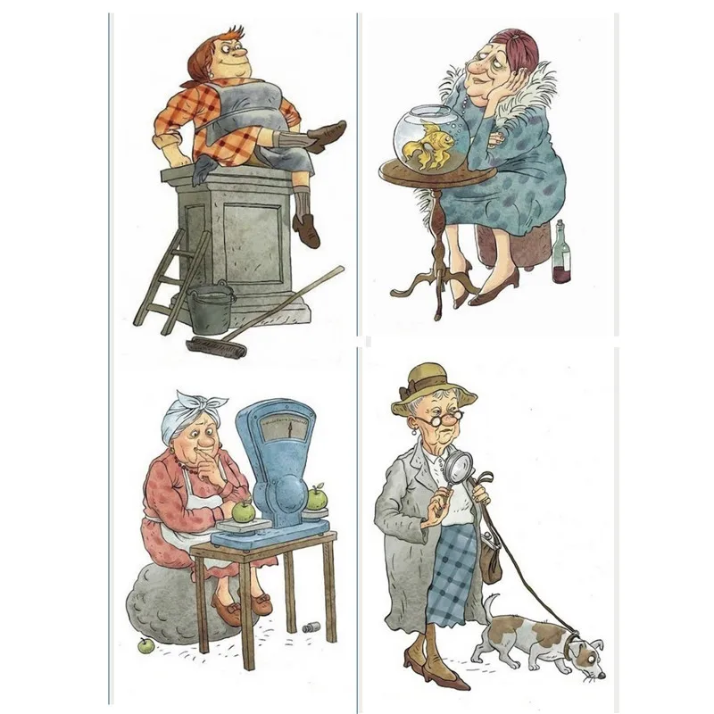 

Women's old man Transparent pattern Clear Silicone Stamp/Seal for DIY scrapbooking/photo album Decorative clear stamp sheets