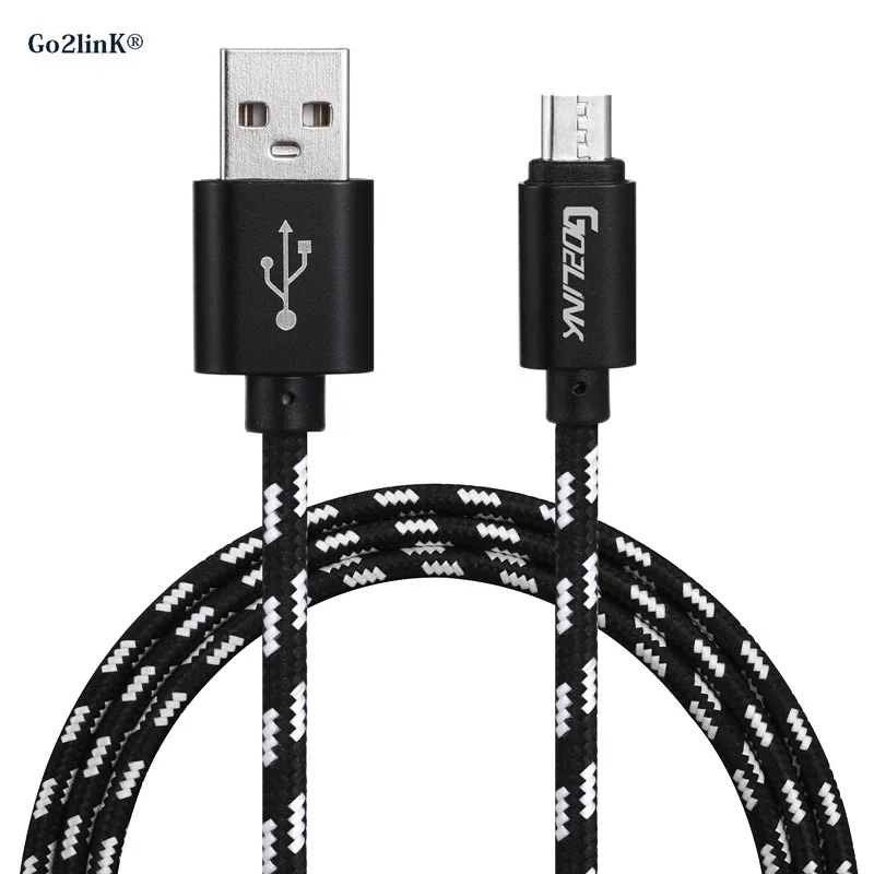 Кабель Micro USB Go2linK 1 м/2 м/3 м 2 А кабель для быстрой зарядки Android зарядное устройство