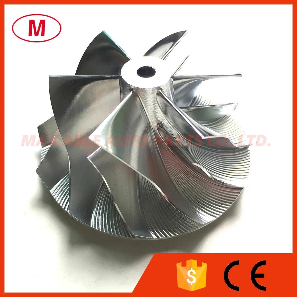 

RHF5 52.56/68.00mm 6+6 blades Forward High Performance Turbo Billet Compressor wheel/Aluminum 2618/Milling compressor wheel