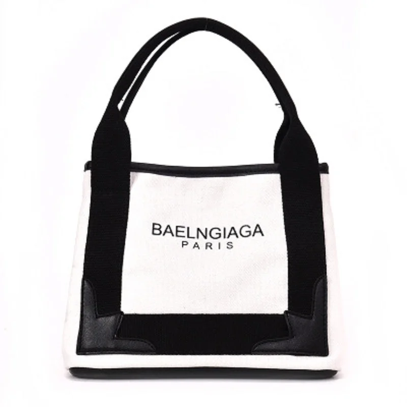 

2019 new fashion street shooting trend canvas contrast color handbag shoulder diagonal package