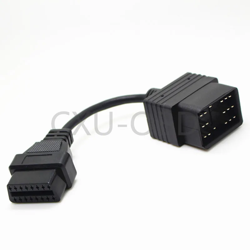 5 шт./лот OBD2 Удлинительный кабель для T oyota 17Pin к 16Pin Female OBD II DLC свинцовый