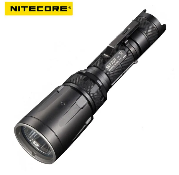 NiteCore SRT7GT Cree XP-L HI V3 Red Green Blue UV LED Flashlight Black SRT7